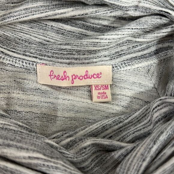 ❤️Last Chance Fresh Produce Cowl Neck Space Dye Sweatshirt Size XS/SM - Picture 5 of 9